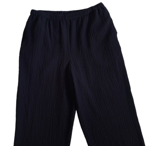 Orvis Pants Black Waffle Weave High Rise Pockets Casual Comfort Pants Si… - Picture 4 of 12